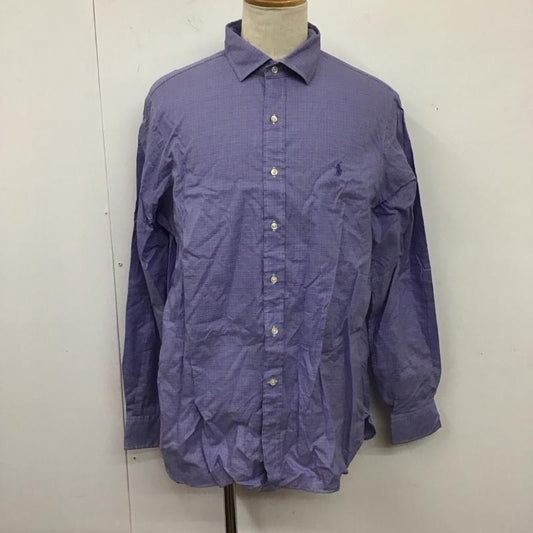 ポロラルフローレン POLO RALPH LAUREN シャツ、ブラウス 長袖 長袖シャツ カラーシャツ 長袖カットソー チェックシャツ チェック 青 / ブルー /  メンズ USED 古着 中古 10124541