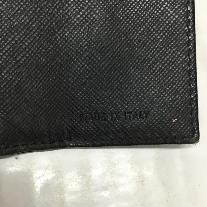 プラダ PRADA 財布 二つ折り M510 TESSUTO ロゴ、文字 黒 / ブラック /  レディース USED 古着 中古 10119096
