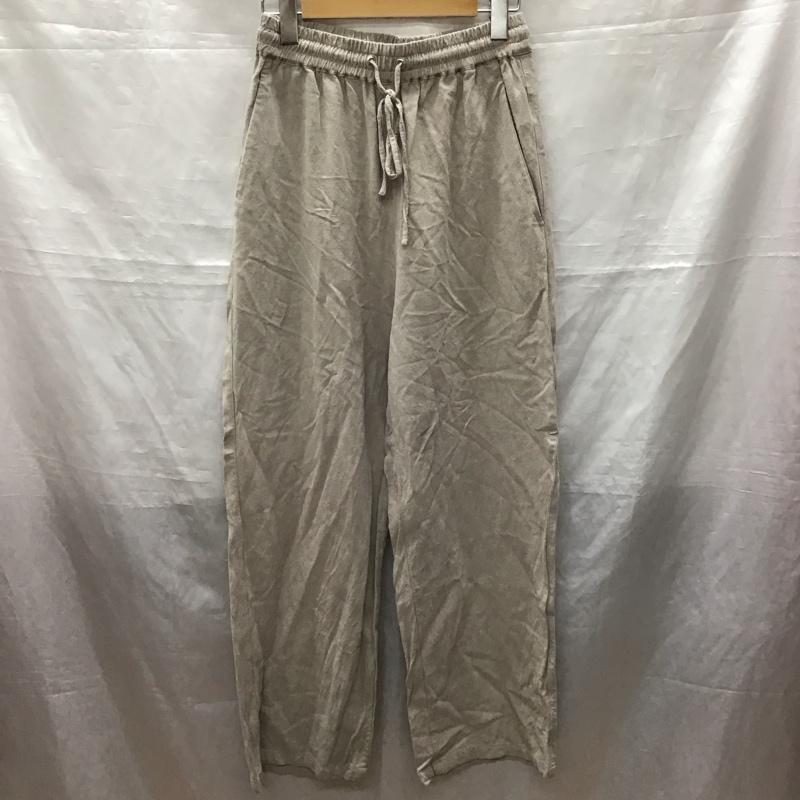 フリークスストア FREAK S STORE パンツ スラックス レーヨン リネンパンツ FREE 無地 灰 / グレー /  レディース USED 古着 中古 10123452