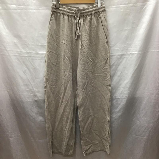 フリークスストア FREAK S STORE パンツ スラックス レーヨン リネンパンツ FREE 無地 灰 / グレー /  レディース USED 古着 中古 10123452