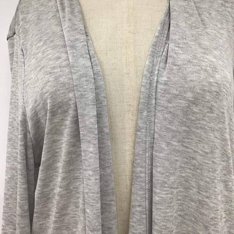 ニジュウサンク 23区 カーディガン 長袖 40 無地 灰 / グレー /  レディース USED 古着 中古 10121168