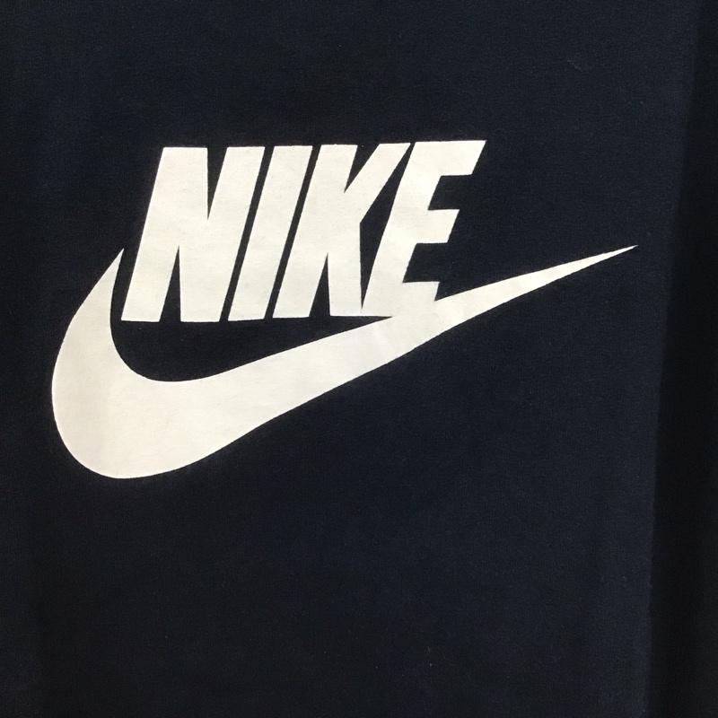 ナイキ NIKE Tシャツ 半袖 半袖カットソー プリントTシャツ クルーネックカットソー L ロゴ、文字 紺 / ネイビー /  メンズ USED 古着 中古 10148148