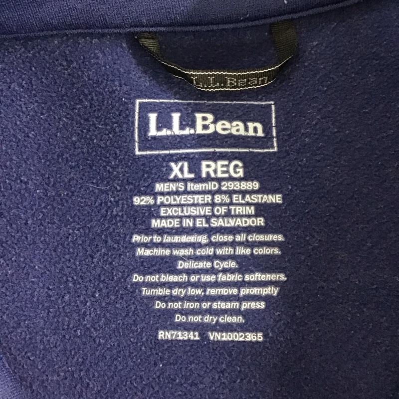 エルエルビーン L.L.Bean ジャケット、上着 ジャンパー、ブルゾン ジップアップジャケット ジャンパー ジャケット カジュアルジャケット アウター XL ロゴ、文字 青 / ブルー /  メンズ USED 古着 中古 10122796