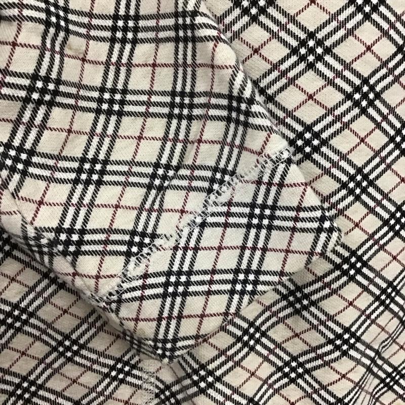 バーバリーブルーレーベル BURBERRY BLUE LABEL カットソー 七分袖 FAF20-657 ノバチェック ポケット付き 38 ワンポイント ベージュ / ベージュ / X 黒 / ブラック / X 赤 / レッド / X 白 / ホワイト /  レディース USED 古着 中古 10150829