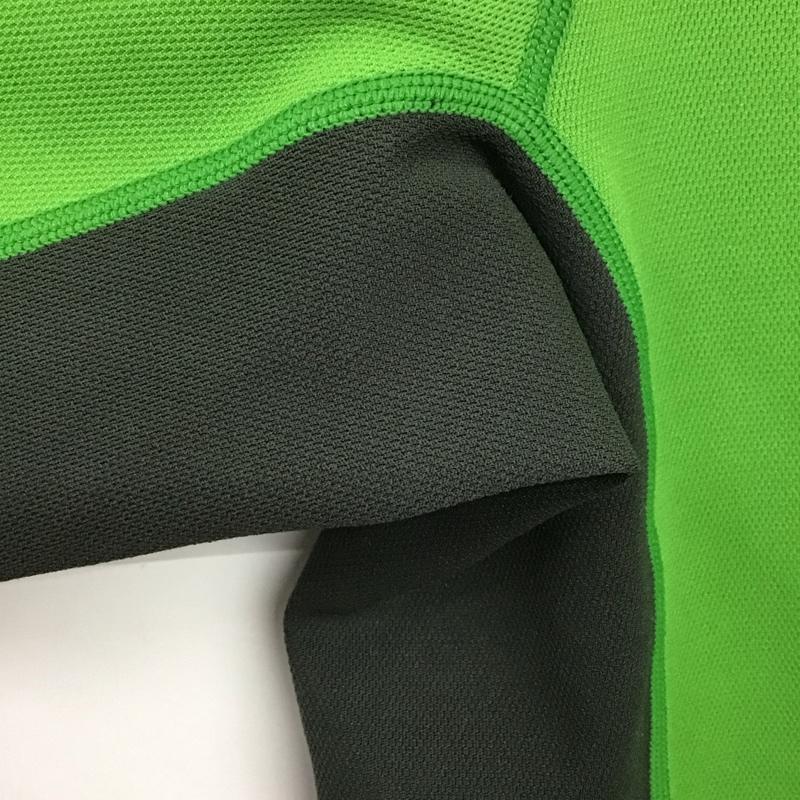 モンベル mont-bell カットソー 長袖 1104920 ジオライン3Dサーマルロングスリーブジップシャツ M ロゴ、文字 緑 / グリーン /  メンズ USED 古着 中古 10144915
