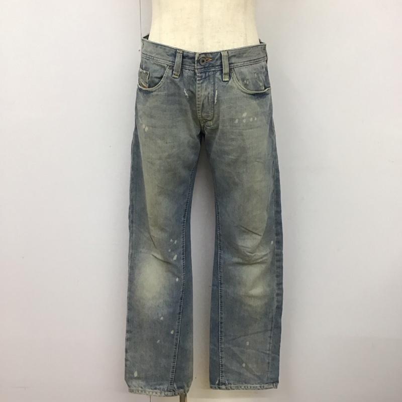 ディーゼル DIESEL パンツ デニム、ジーンズ デニムパンツ ワーカージーンズ カジュアルパンツ ストレートパンツ 32インチ 無地 インディゴ / インディゴ /  メンズ USED 古着 中古 10112066