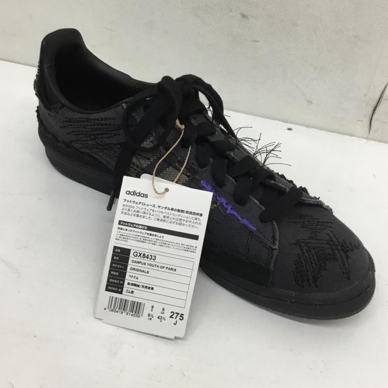 アディダス adidas スニーカー スニーカー GX8433 CAMPUS YOUTH OF PARIS 27.5cm ロゴ、文字 X  黒 / ブラック / X 茶 / ブラウン / X 紫 / パープル / X 緑 / グリーン /  メンズ USED 古着 中古 10118273