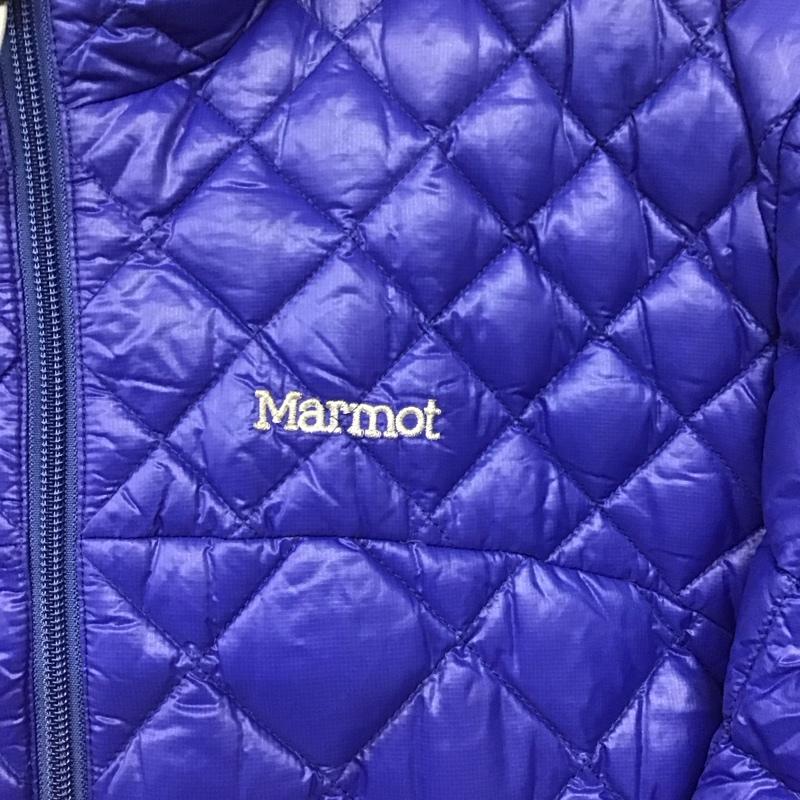 マーモット Marmot ジャケット、上着 ジャンパー、ブルゾン ジップアップジャケット ダウンジャケット アウター L ロゴ、文字 青 / ブルー /  メンズ USED 古着 中古 10146202