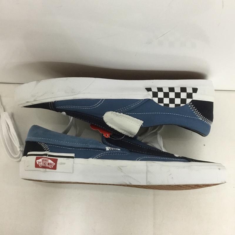 バンズ VANS スニーカー スニーカー 721454 スリッポン 28cm 28.0cm ロゴ、文字 紺 / ネイビー / X 白 / ホワイト /  メンズ USED 古着 中古 10141551