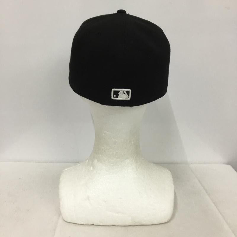 ニューエラ NEW ERA 帽子 キャップ LA ロサンゼルス ドジャース メジャーリーグ 59FIFTY ロゴ、文字 黒 / ブラック /  メンズ USED 古着 中古 10138029