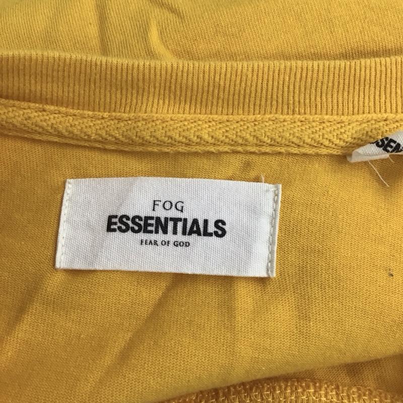 エッセンシャルズ ESSENTIALS カットソー 長袖 長袖カットソー クルーネックカットソー ロングスリーブカットソー L 無地 黄 / イエロー /  メンズ USED 古着 中古 10123533