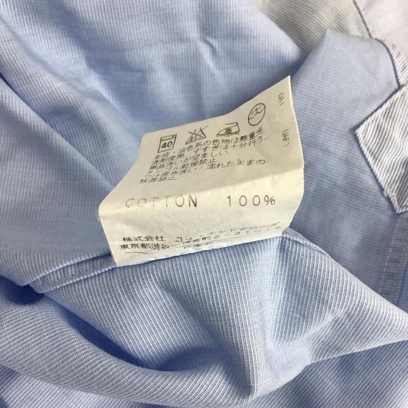 ユナイテッドアローズ UNITED ARROWS シャツ、ブラウス 長袖 長袖シャツ 無地シャツ カラーシャツ 38 無地 水色 / ライトブルー /  メンズ USED 古着 中古 10134948