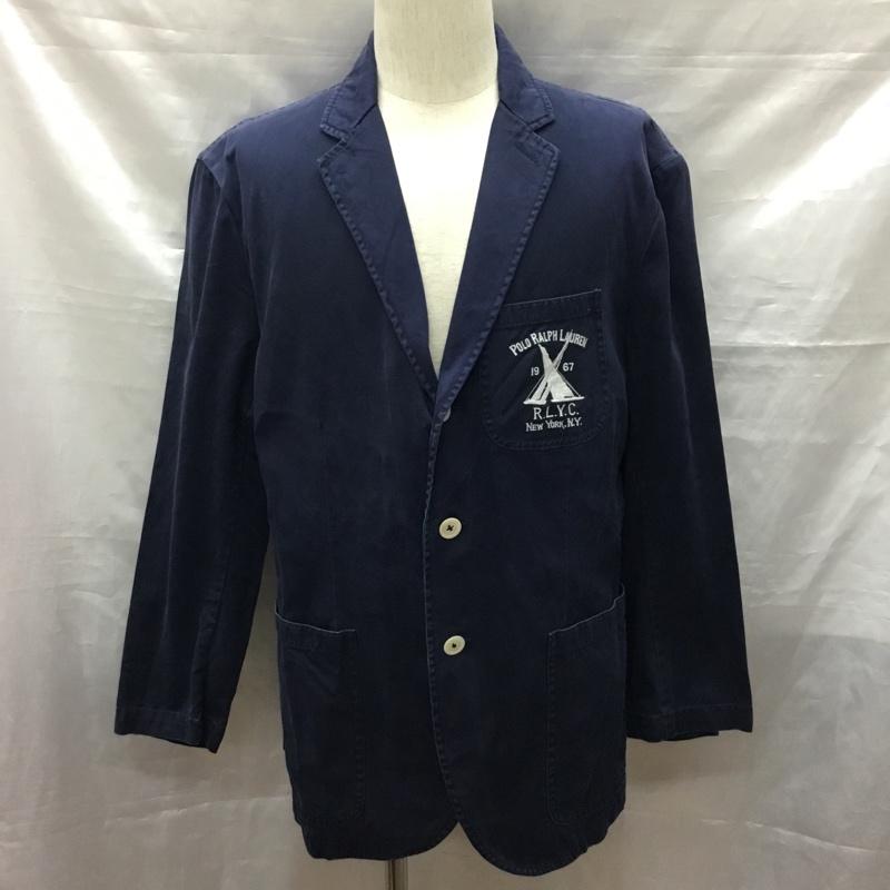 ポロバイラルフローレン Polo by RALPH LAUREN ジャケット、上着 ジャケット、ブレザー MNBLOTWM5L00003 コットン 42 ロゴ、文字 紺 / ネイビー /  メンズ USED 古着 中古 10118932