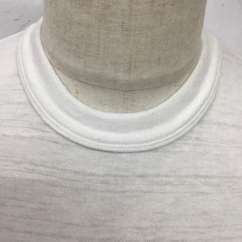 ヒューマンウーマン HUMAN WOMAN Tシャツ 半袖 クルーネック プリント M ロゴ、文字 白 / ホワイト /  メンズ USED 古着 中古 10119199