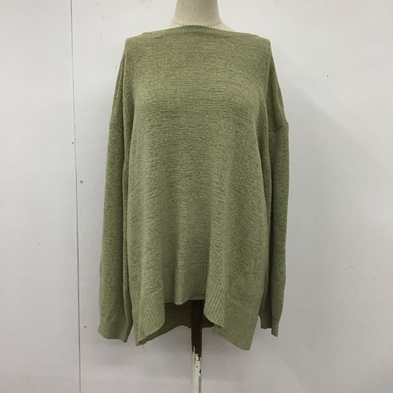 ナノユニバース nano・universe ニット、セーター 長袖 FREE 無地 緑 / グリーン /  レディース USED 古着 中古 10121182