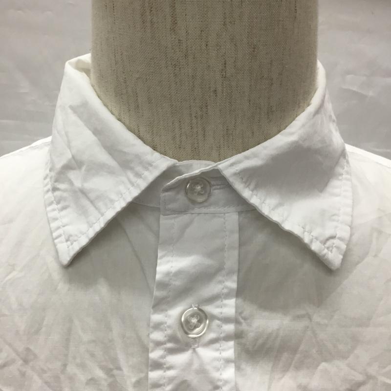 ユーエスポロアッスン U.S.POLO ASSN. シャツ、ブラウス 半袖 半袖シャツ カラーシャツ 半袖カットソー 無地シャツ M ロゴ、文字 白 / ホワイト /  メンズ USED 古着 中古 10113286