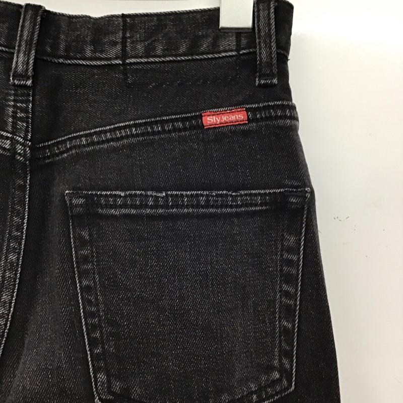 スライジーンズ SLY JEANS パンツ デニム、ジーンズ デニムパンツ スリムパンツ カジュアルパンツ ストレッチパンツ 無地 黒 / ブラック /  レディース USED 古着 中古 10149568
