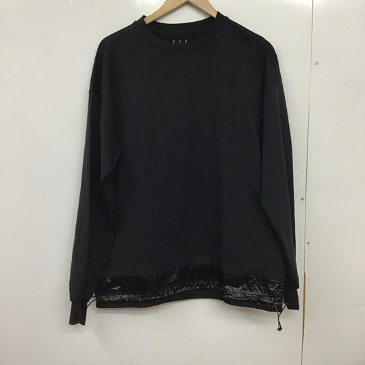 エストネーション ESTNATION カットソー 長袖 12-234-13-090083 スリーブラインプルオーバー L 無地 黒 / ブラック /  メンズ USED 古着 中古 10149518