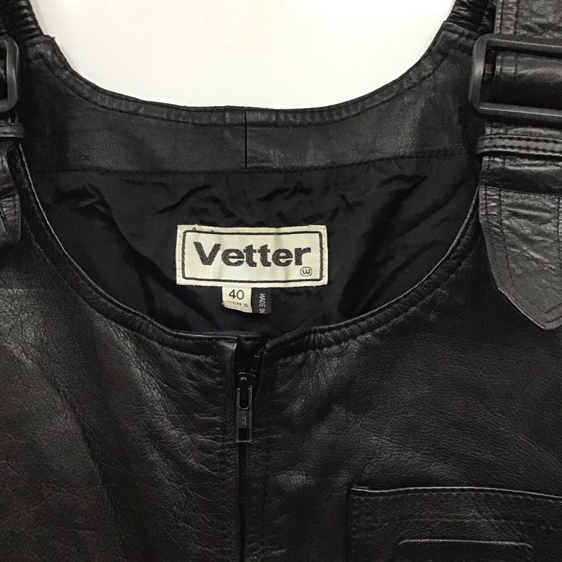 古着 USED サロペット・オーバーオール サロペット、オーバーオール Vetter レザー 40 無地 黒 / ブラック /  メンズ USED 古着 中古 10147171