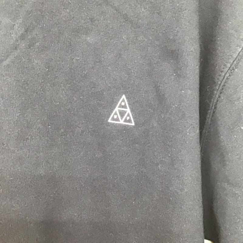ハフ HUF カットソー 長袖 長袖カットソー プリントカットソー クルーネック M ロゴ、文字 紺 / ネイビー /  メンズ USED 古着 中古 10147621