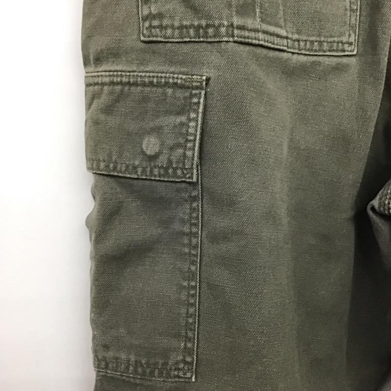 カーハート Carhartt パンツ ワークパンツ、ペインターパンツ ワークパンツ ワイドパンツ カジュアルパンツ カーゴパンツ ロゴ、文字 カーキ / カーキ /  メンズ USED 古着 中古 10149214