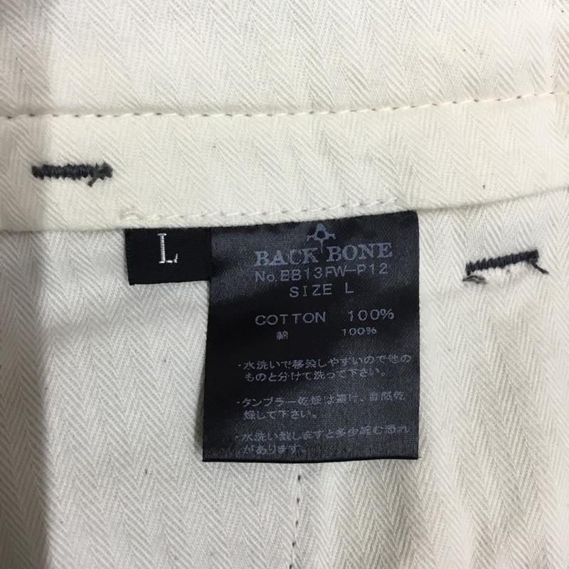 バックボーン BACK BONE パンツ チノパン BB13FW-P12 コットン タック入り L 無地 ダークグレー / ダークグレー /  メンズ USED 古着 中古 10119175