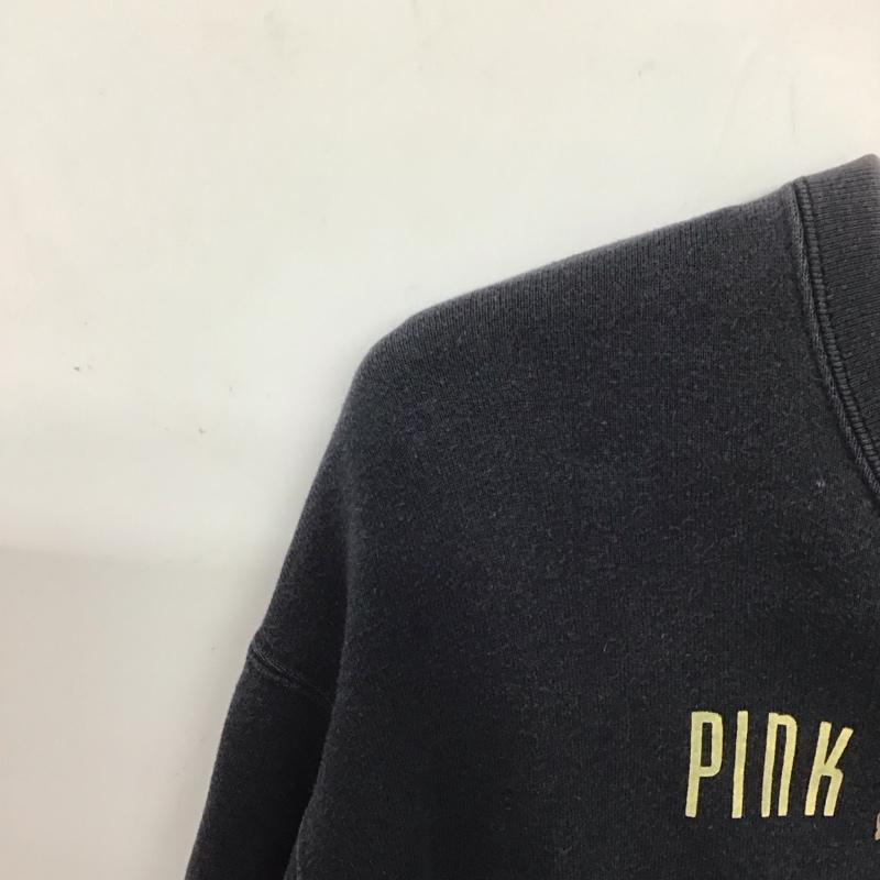 ピンクハウス PINK HOUSE トレーナー 長袖 長袖トレーナー スウェット クルーネック プルオーバー ロゴ、文字 紺 / ネイビー /  レディース USED 古着 中古 10136287