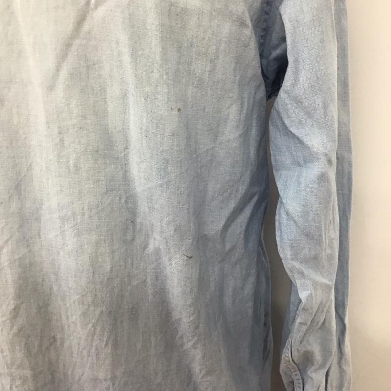 ビックマック BIGMAC シャツ、ブラウス 長袖 コットン 70年代 シャンブレー 無地 水色 / ライトブルー /  メンズ USED 古着 中古 10109931