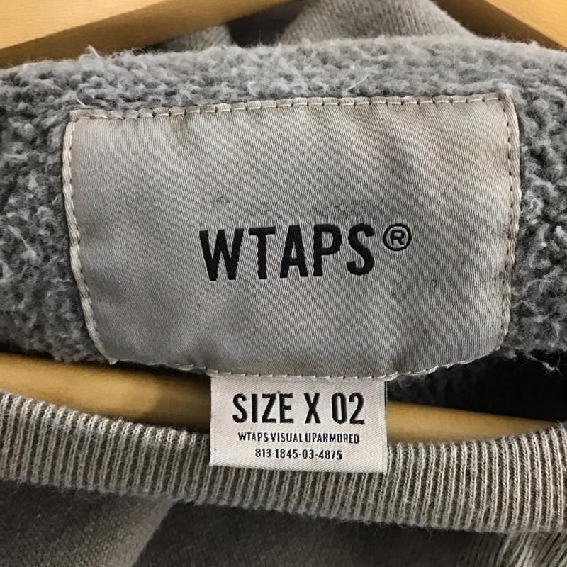 ダブルタップス WTAPS トレーナー 長袖 長袖トレーナー スウェット クルーネック プルオーバー 2 ロゴ、文字 茶 / ブラウン /  メンズ USED 古着 中古 10141706