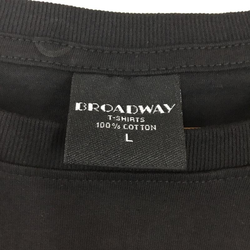 古着 USED Tシャツ 半袖 半袖カットソー プリントTシャツ クルーネックカットソー L プリント 黒 / ブラック /  メンズ USED 古着 中古 10108358