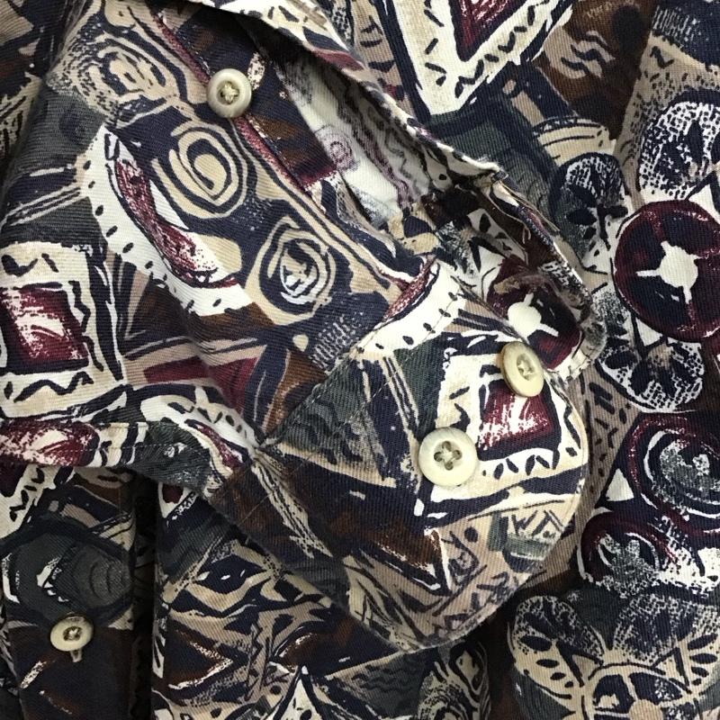 グレッグ・ノーマン Greg Norman シャツ、ブラウス 長袖 長袖シャツ 総柄シャツ カラーシャツ XXL プリント マルチカラー / マルチカラー /  メンズ USED 古着 中古 10128782