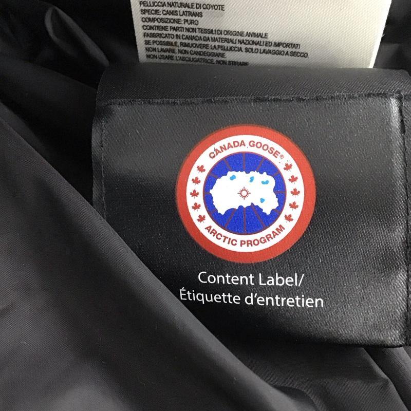 カナダグース CANADA GOOSE ジャケット、上着 ジャンパー、ブルゾン 3805ma カーソンパーカダウンジャケット アウター S ロゴ、文字 黒 / ブラック /  メンズ USED 古着 中古 10144222