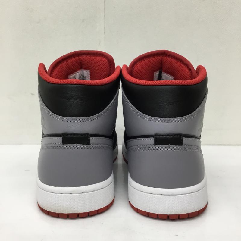 ナイキ NIKE スニーカー スニーカー DQ8426 006 Air Jordan 1 Mid Black Cement Grey 27.5cm ロゴ、文字 黒 / ブラック / X 灰 / グレー /  メンズ USED 古着 中古 10134403