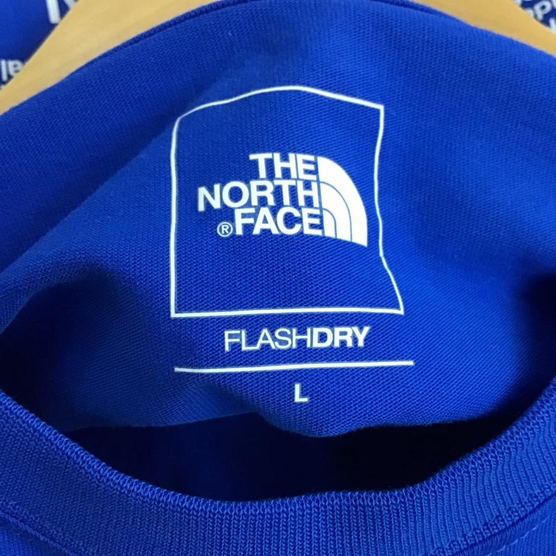 ザノースフェイス THE NORTH FACE Tシャツ 半袖 nt32550 Tシャツ プリントTシャツ L ロゴ、文字 青 / ブルー /  メンズ USED 古着 中古 10146552
