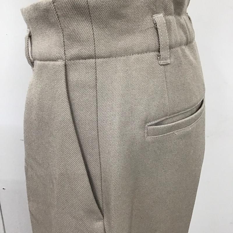 ニコアンド niko and... ボトムス ボトムス S215IL28FL タックパンツ ワイドパンツ L 無地 グレージュ / グレージュ /  レディース USED 古着 中古 10120872