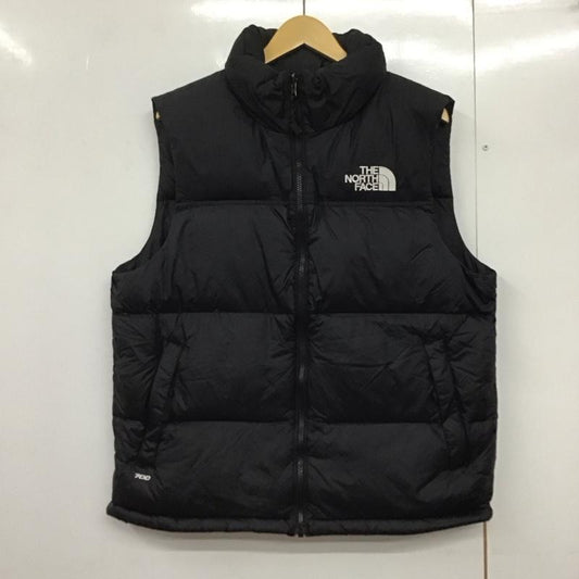 ザノースフェイス THE NORTH FACE ベスト ベスト nf0a3jqq 1996RETRONUPTSEVEST ジップアップベスト アウター L ロゴ、文字 黒 / ブラック /  メンズ USED 古着 中古 10143209