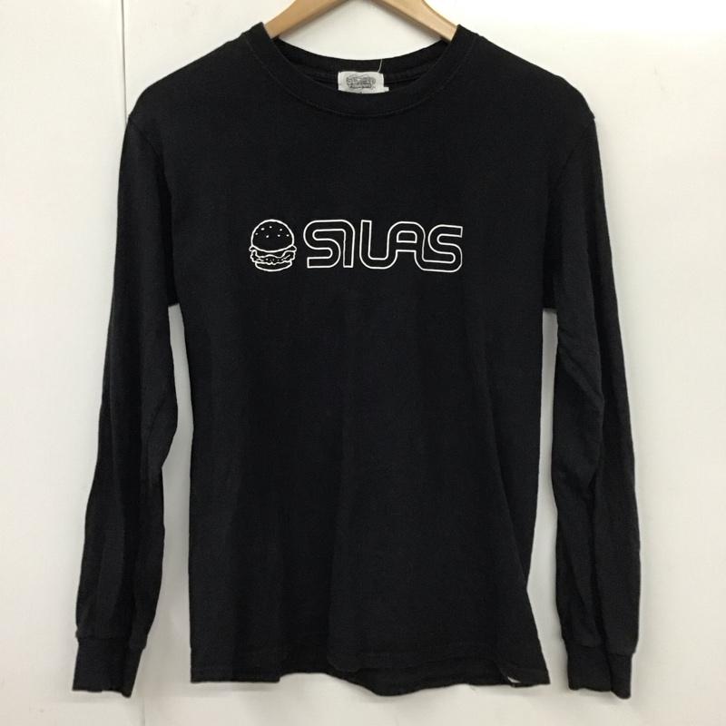 サイラス SILAS カットソー 長袖 長袖カットソー プリントTシャツ クルーネックカットソー spongebob S ロゴ、文字 黒 / ブラック /  メンズ USED 古着 中古 10131371