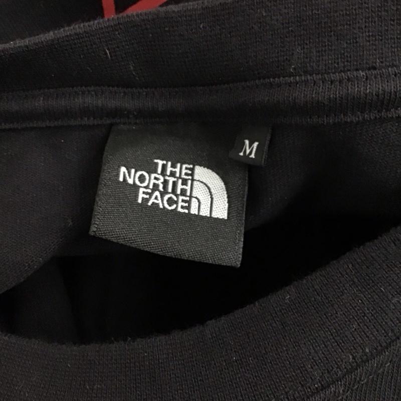 ザノースフェイス THE NORTH FACE カットソー 長袖 nt82034 長袖Tシャツ プリントTシャツ クルーネック M ロゴ、文字 黒 / ブラック /  メンズ USED 古着 中古 10124879