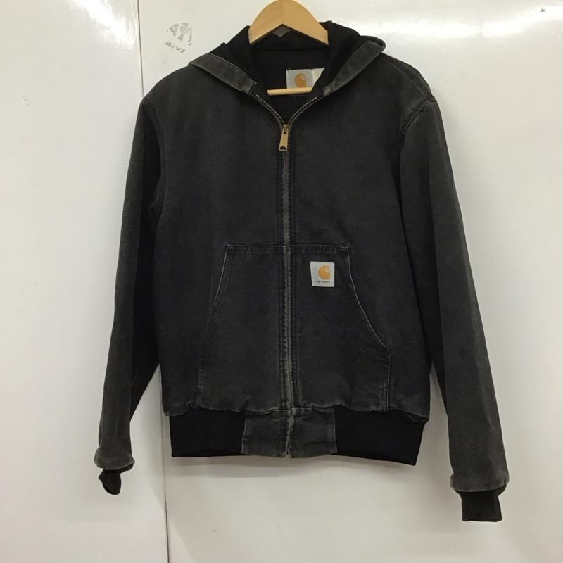 カーハート Carhartt ジャケット、上着 ジャケット、ブレザー ジップアップジャケット アウター 古着 80s アクティブJKT ロゴ、文字 黒 / ブラック /  メンズ USED 古着 中古 10129044