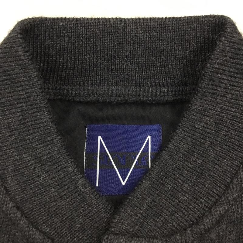 ステイプル STAPLE ニット、セーター 長袖 エルボーパッチ M ワンポイント ダークグレー / ダークグレー /  メンズ USED 古着 中古 10111385