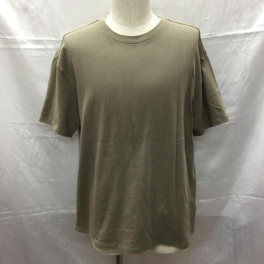 エッセンシャルズ ESSENTIALS Tシャツ 半袖 半袖カットソー プリントTシャツ クルーネックカットソー XS 無地 茶 / ブラウン /  メンズ USED 古着 中古 10109289