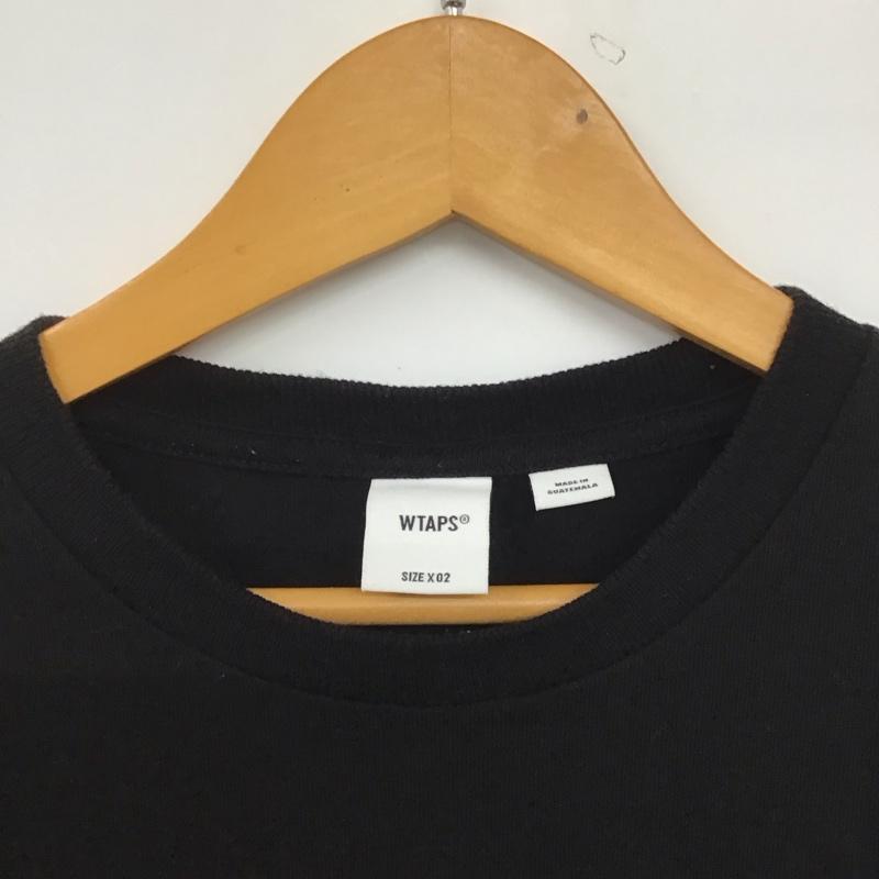 ダブルタップス WTAPS Tシャツ 半袖 2 ロゴ、文字 黒 / ブラック /  メンズ USED 古着 中古 10146431
