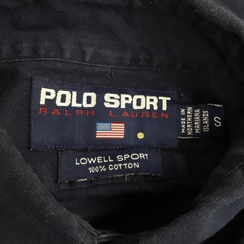 ポロスポーツラルフローレン POLOSPORT シャツ、ブラウス 長袖 長袖シャツ カラーシャツ 長袖カットソー S ロゴ、文字 紺 / ネイビー /  メンズ USED 古着 中古 10112492