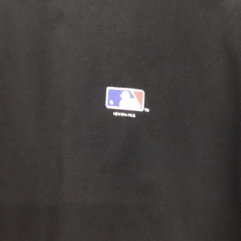 ニューエラ NEW ERA Tシャツ 半袖 半袖カットソー プリントTシャツ クルーネックカットソー L ロゴ、文字 黒 / ブラック /  メンズ USED 古着 中古 10141670