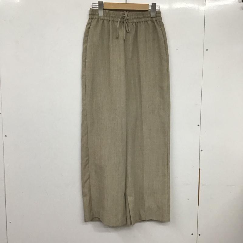 ニコアンド niko and... パンツ スラックス S213IL72TO ワイドイージーパンツ M 無地 茶 / ブラウン /  レディース USED 古着 中古 10133512