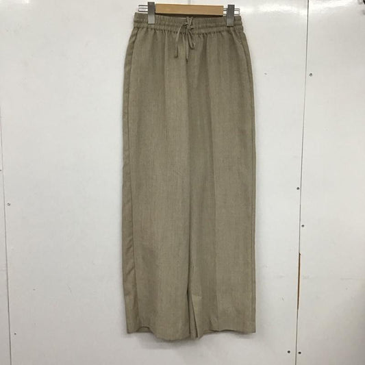 ニコアンド niko and... パンツ スラックス S213IL72TO ワイドイージーパンツ M 無地 茶 / ブラウン /  レディース USED 古着 中古 10133512