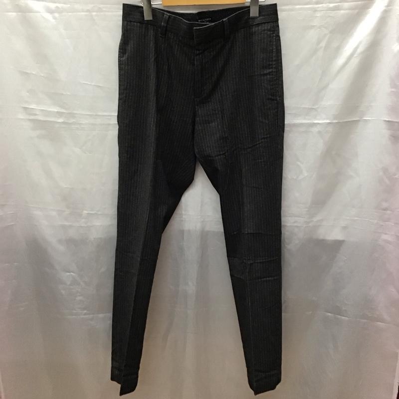 バナナリパブリック BANANA REPUBLIC パンツ スラックス スラックスパンツ ワイドパンツ カジュアルパンツ ストライプパンツ 30インチ ストライプ 灰 / グレー /  メンズ USED 古着 中古 10116881