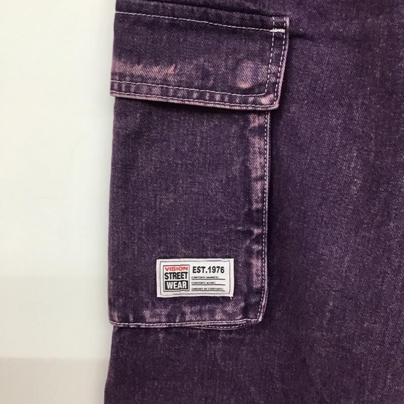 ヴィジョン ストリート ウェア VISION STREET WEAR パンツ ワークパンツ、ペインターパンツ ワークパンツ ワイドパンツ カジュアルパンツ カーゴパンツ LL 無地 紫 / パープル /  メンズ USED 古着 中古 10151002