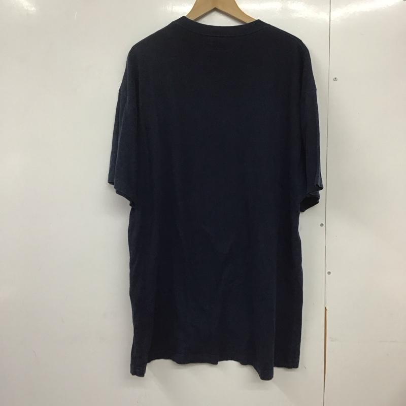 ヴェトモン VETEMENTS Tシャツ 半袖 半袖カットソー プリントTシャツ クルーネックカットソー プリント 紺 / ネイビー /  メンズ USED 古着 中古 10142883