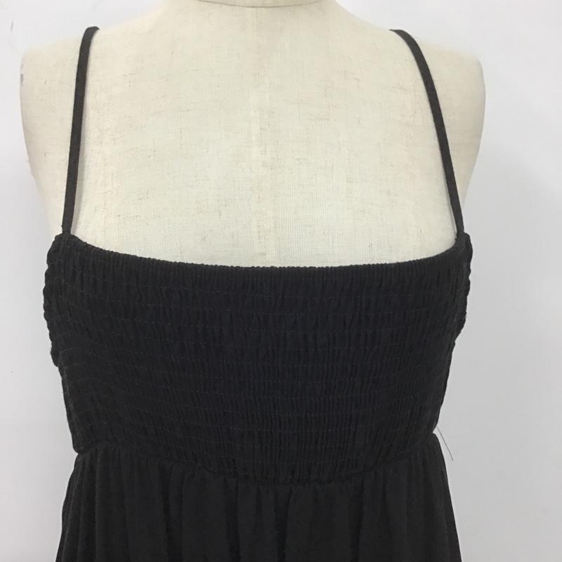 ザラ ZARA ワンピース ロングスカート M 無地 黒 / ブラック /  レディース USED 古着 中古 10106128